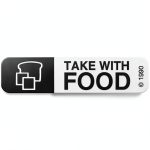 PDC Healthcare Medication Label – Take With Food – Model 10-X-0