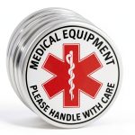 Medical Equipment Sticker Sticky Expressions Red White 6 Pack Vinyl-0