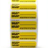 Quality IZ Yellow Medication Label Roll 1.5x0.5 High Alert Adhesive-0