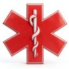 FENGHERUIA Red Medication Label Stickers 3 Inch Vinyl Pack of 20-0