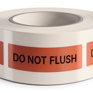 Safe Vet Red IV Safety Labels 40x10mm Clinical Paper Roll 500pcs-0