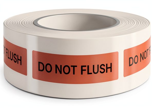 Safe Vet Red IV Safety Labels 40x10mm Clinical Paper Roll 500pcs-0