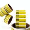 Quality IZ Yellow Medication Label Roll 1.5x0.5 High Alert Adhesive-1