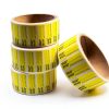 Quality IZ Yellow Medication Label Roll 1.5x0.5 High Alert Adhesive-2