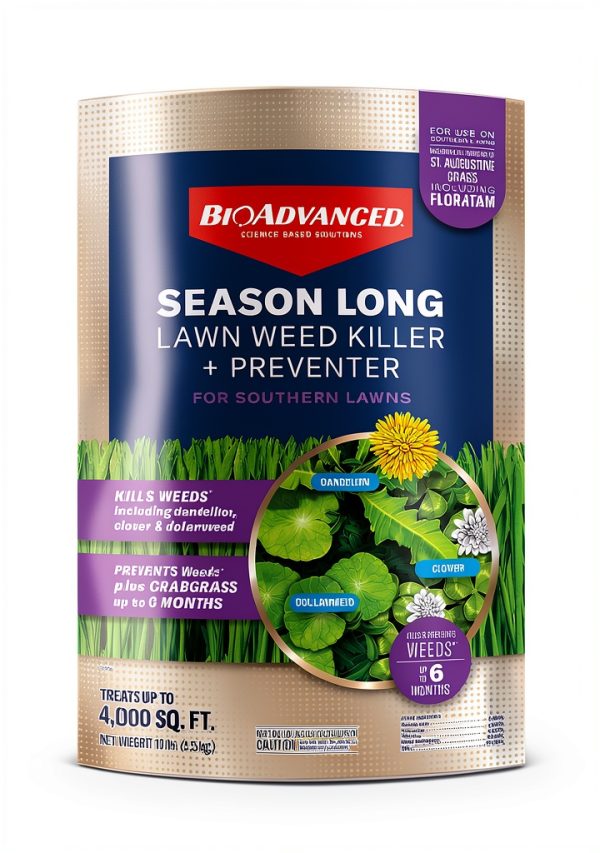 BioAdvanced Season Long Lawn Weed Killer 10lb Granules 4000 Sq Ft-0