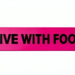 Give With Food Veterinary Labels by LabelValue - Pink 0.375x1.625 Roll-0