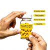 RX Clips for Pill Bottles FCAIBEAR Reusable 18-Pack Yellow ABS-2