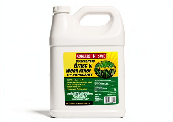 Glyphosate Concentrate Grass & Weed Killer Herbicide by Compare N Save-4