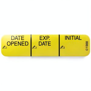 Date Opened Paper Label PDC Healthcare – Yellow 1.56" x 0.38" 1000-0