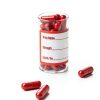 Drug Name Label Stickers 500pcs 1x2 Inch Red Paper Labels by Well Tile-3