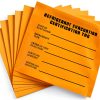 Refrigeration Evacuation Recover Tag Stickers 30 Pack CAROPT Orange-0