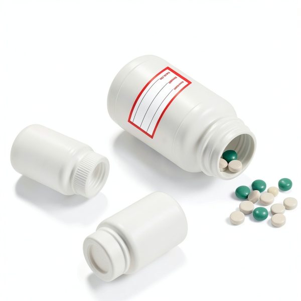 Drug Name Label Stickers 500pcs 1x2 Inch Red Paper Labels by Well Tile-1