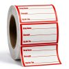Drug Name Label Stickers 500pcs 1x2 Inch Red Paper Labels by Well Tile-0