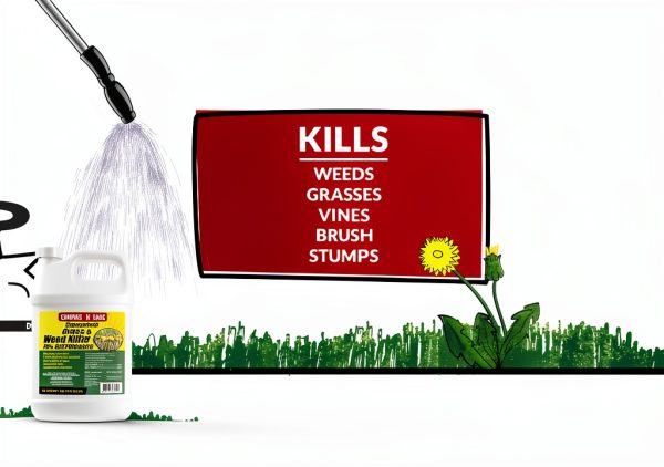 Glyphosate Concentrate Grass & Weed Killer Herbicide by Compare N Save-1