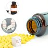 Drug Name Label Stickers 500pcs 1x2 Inch Red Paper Labels by Well Tile-4