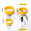 RX Clips for Pill Bottles FCAIBEAR Reusable 18-Pack Yellow ABS-1