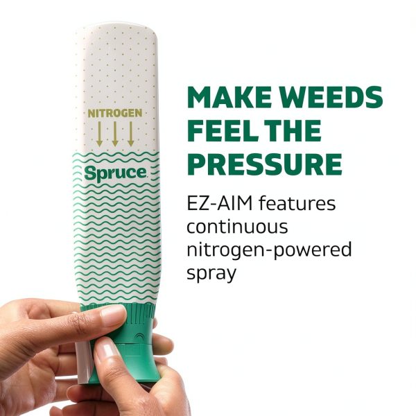 Spruce EZ-AIM Grass and Weed Killer Spray - Precision Shot for Cracks, Edges & Small Spaces - Starts Wilting in 1 Hour, Dead Weeds in 24 Hours (3 Pack, 10 Oz Each)-3