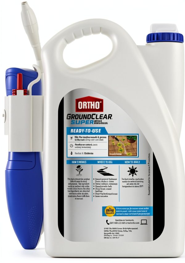 Ortho GroundClear Super Weed & Grass Killer1 Ready-to-Use Spray, 1/2-7